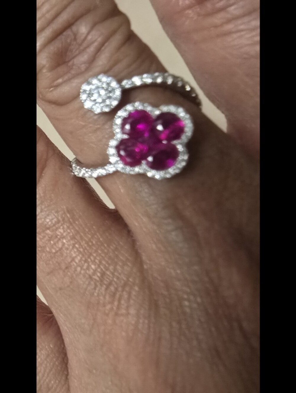 💎Genuine Diamond & Gold Statement Ring – Fine Jewelry❤️